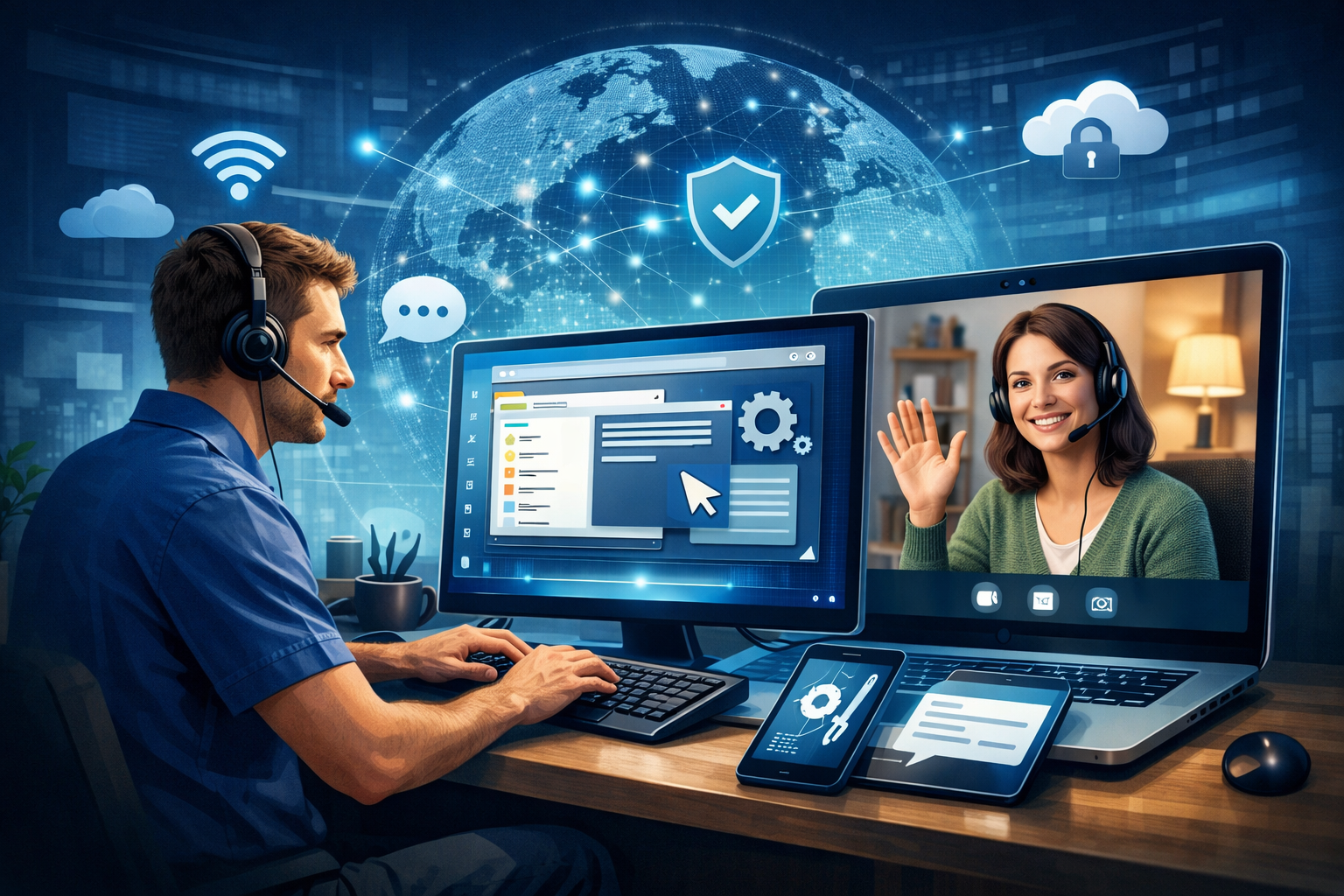 нужна просто картинка для статьи на тему: удаленная компьютерная помощь