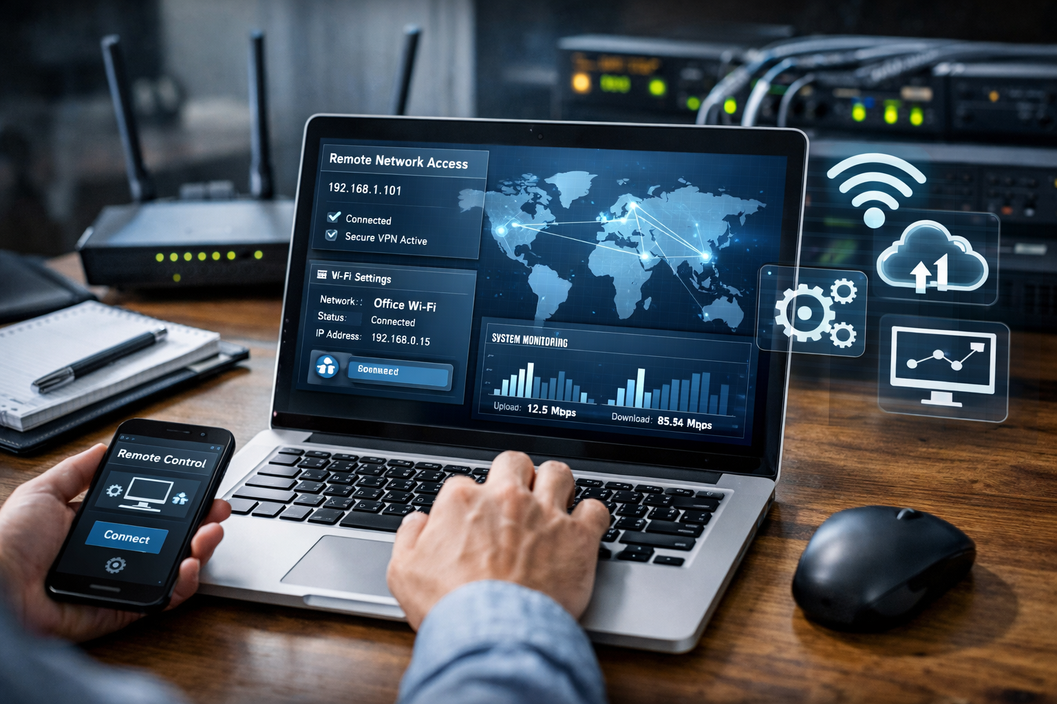 Настройка сети и подключений удалённо: какие задачи сюда входят