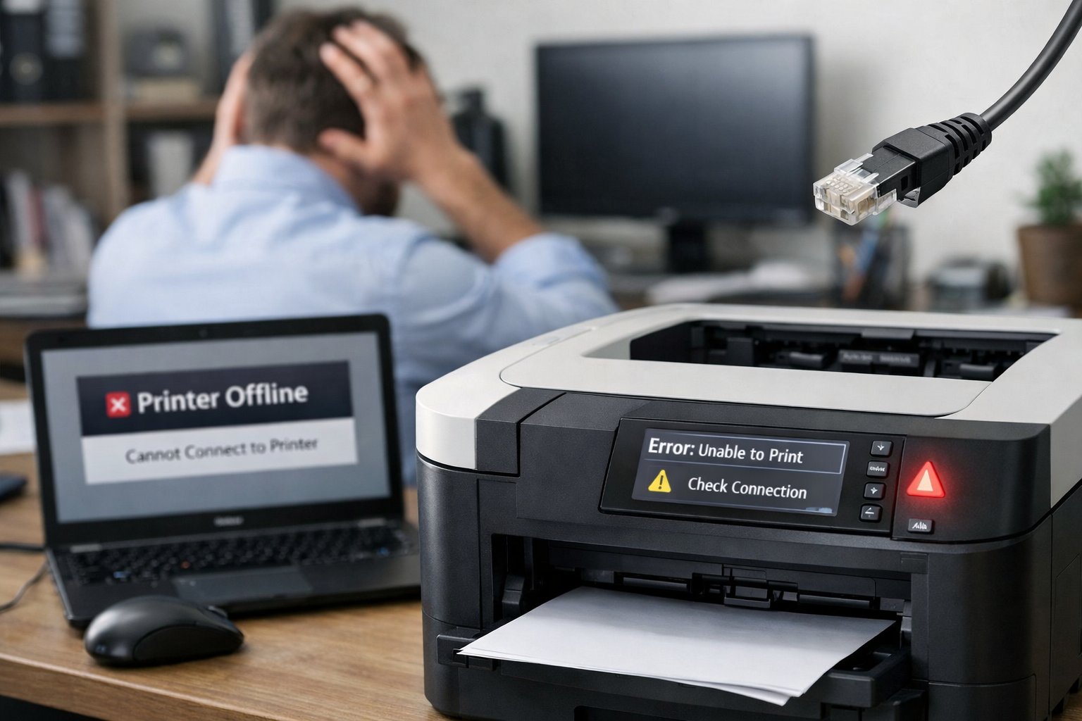 Принтер по сети не печатает: что проверить