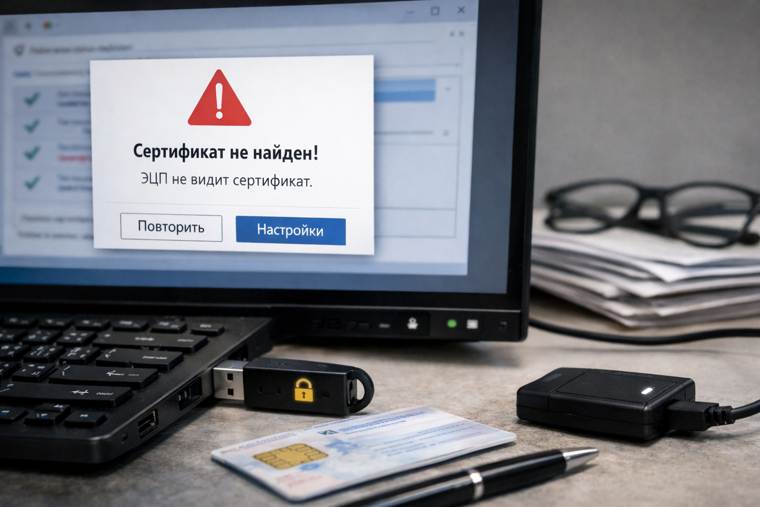 ЭЦП не видит сертификат: что делать