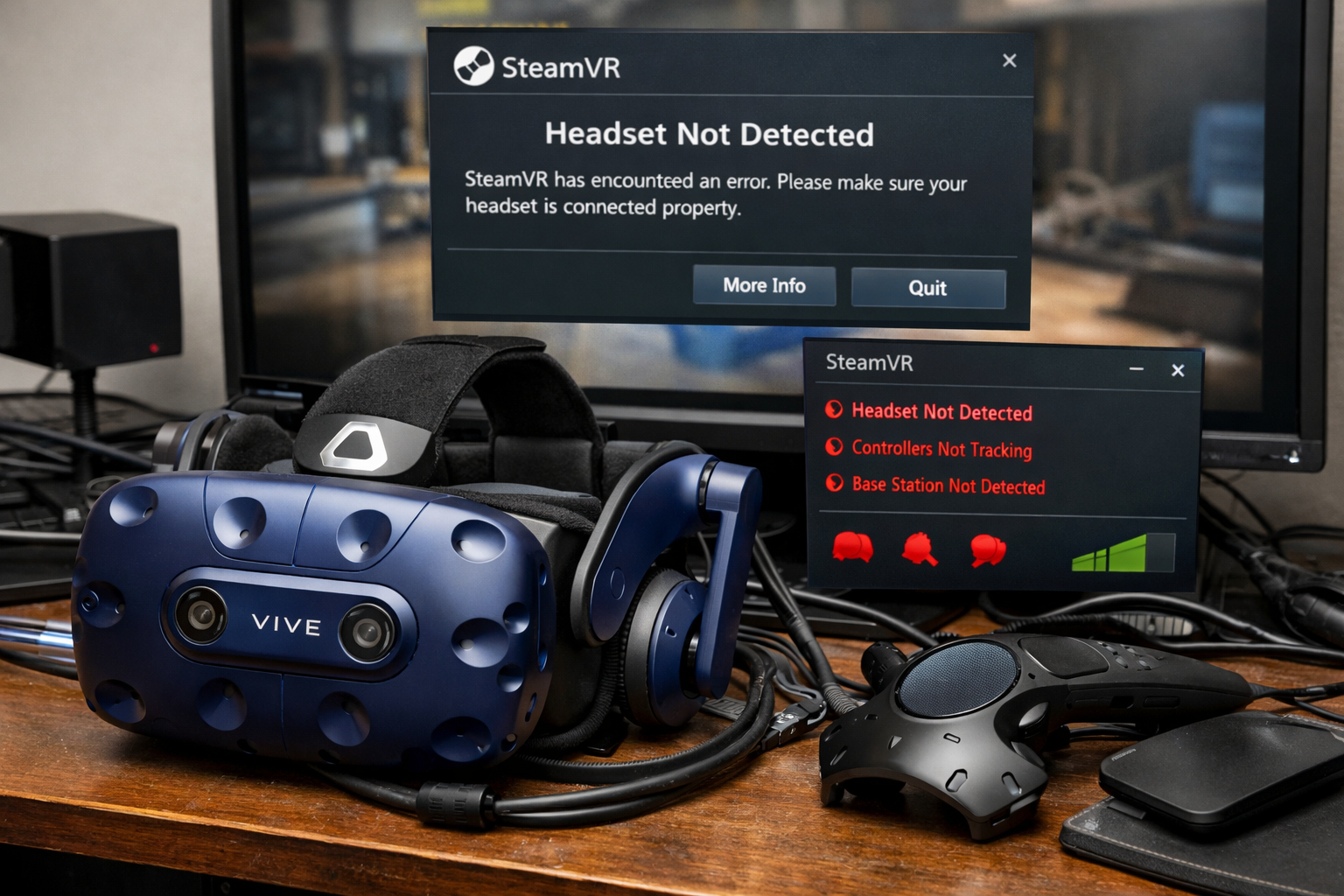 HTC Vive Pro 2 не определяется в SteamVR: что проверить