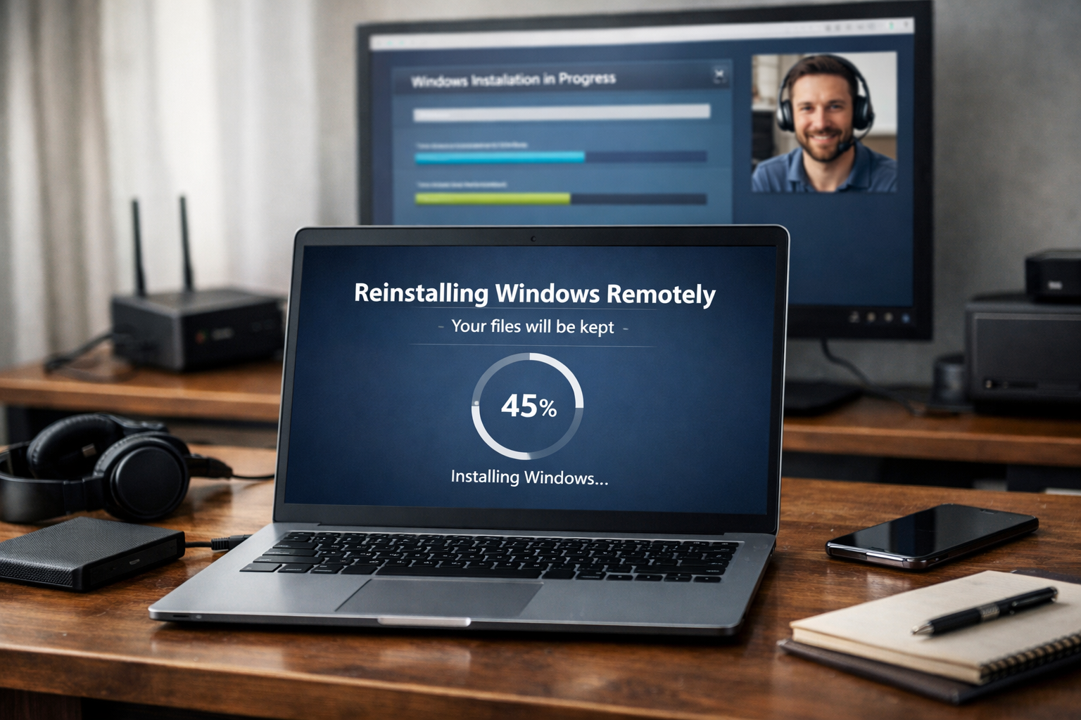 Можно ли переустановить Windows удалённо без потери данных