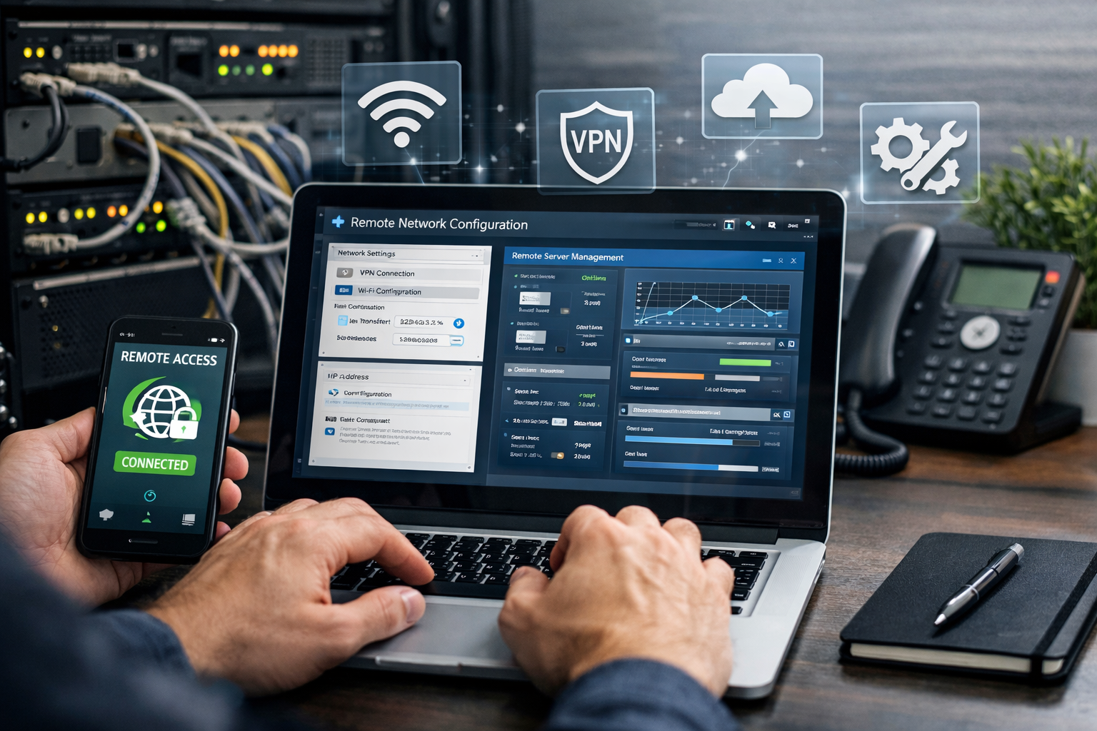 Настройка сети и подключений удалённо: какие задачи сюда входят