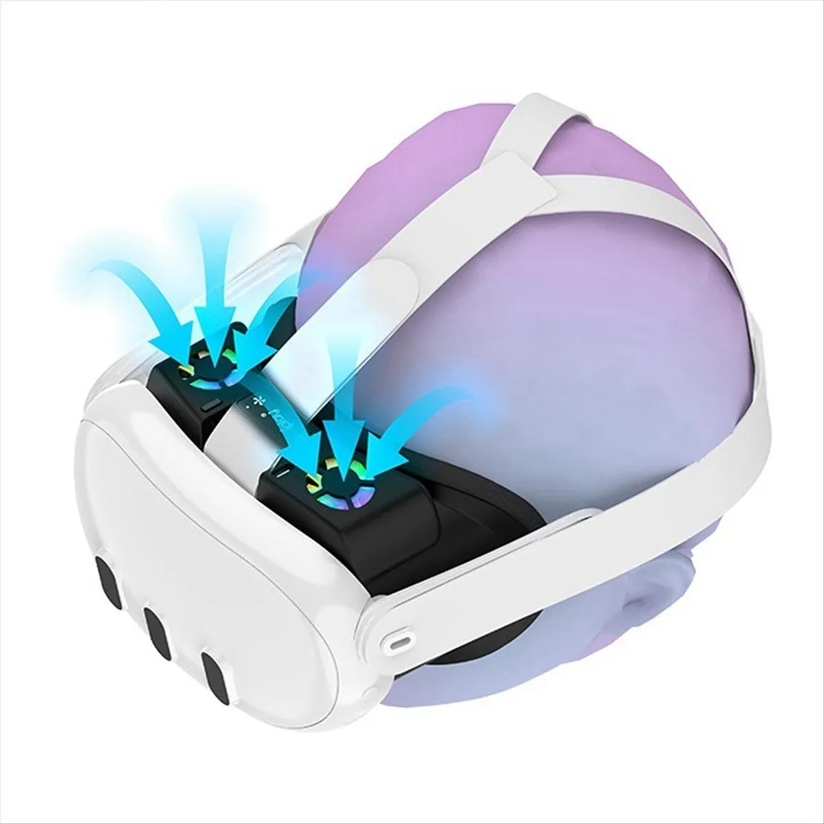 IPLAY VR защитная маска с RGB-подсветкой для Meta Quest 3, белая*