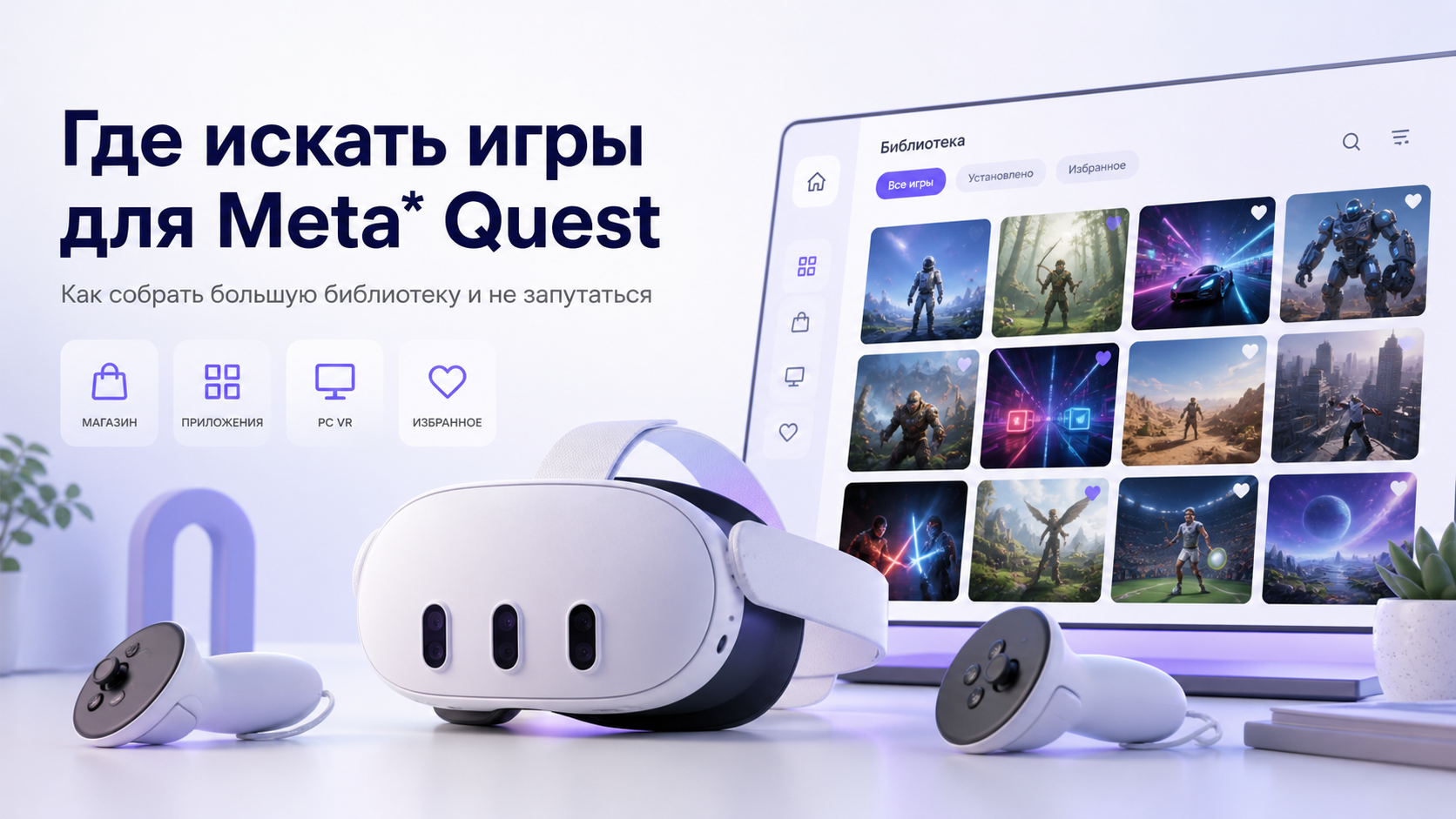 Где искать игры для Meta* Quest: как собрать большую библиотеку и не запутаться