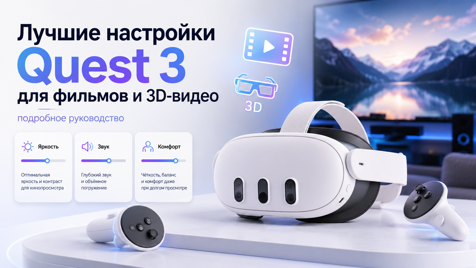 Лучшие настройки Meta* Quest для фильмов и 3D‑видео: подробное руководство