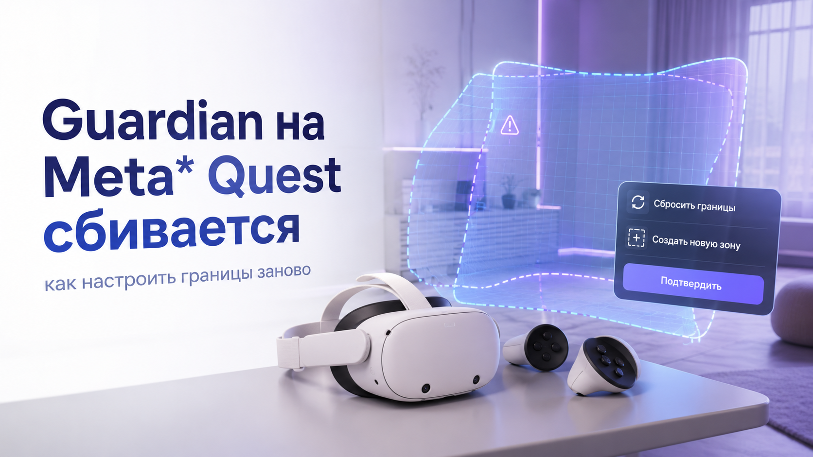 Guardian на Meta* Quest сбивается: как настроить границы заново