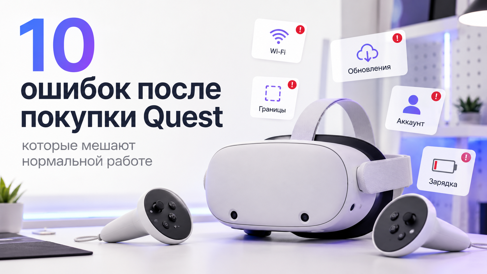 10 ошибок после покупки Quest, которые мешают нормальной работе