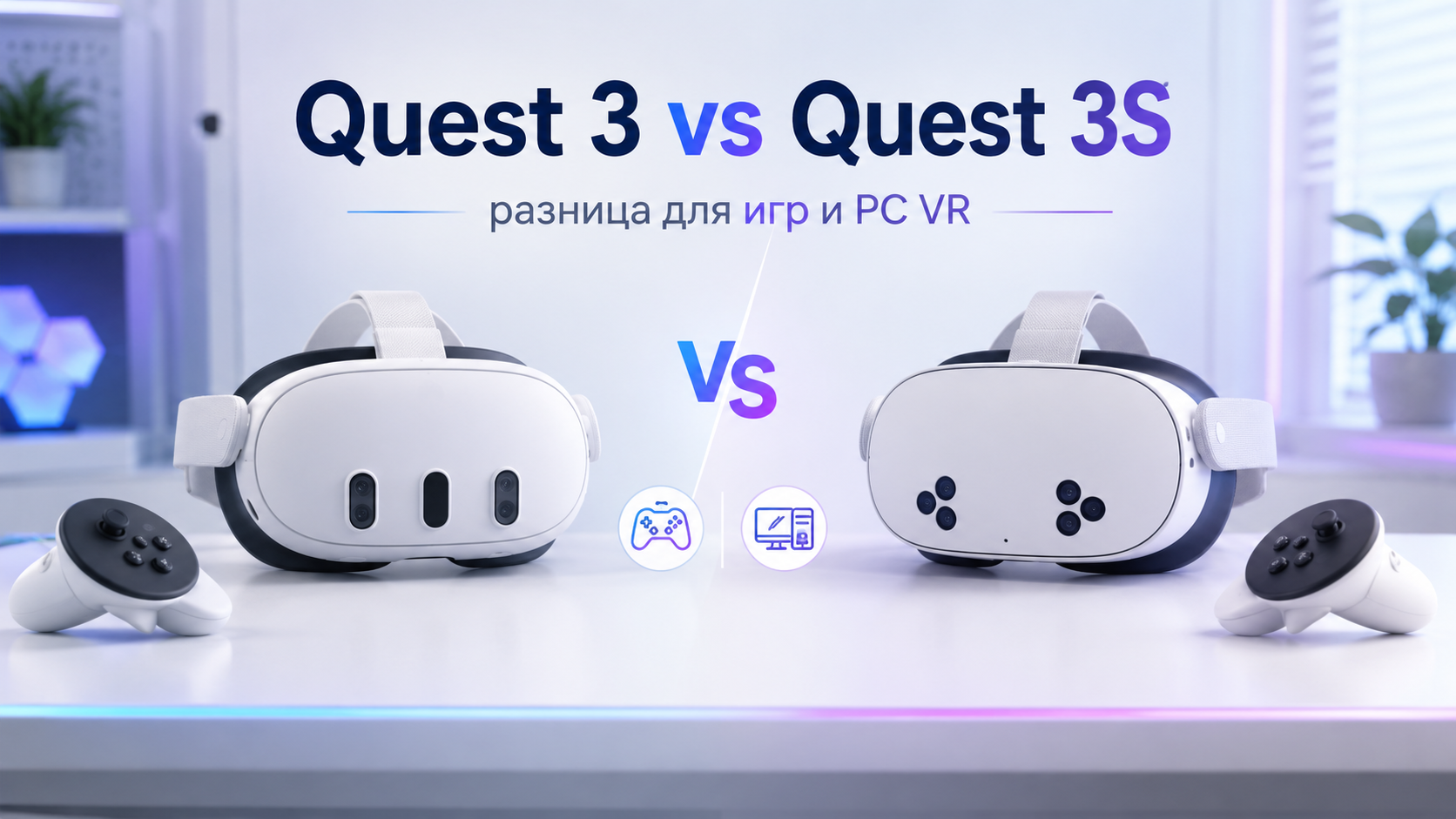 Meta* Quest 3 vs Quest 3S: в чём реальная разница для игр и PC VR