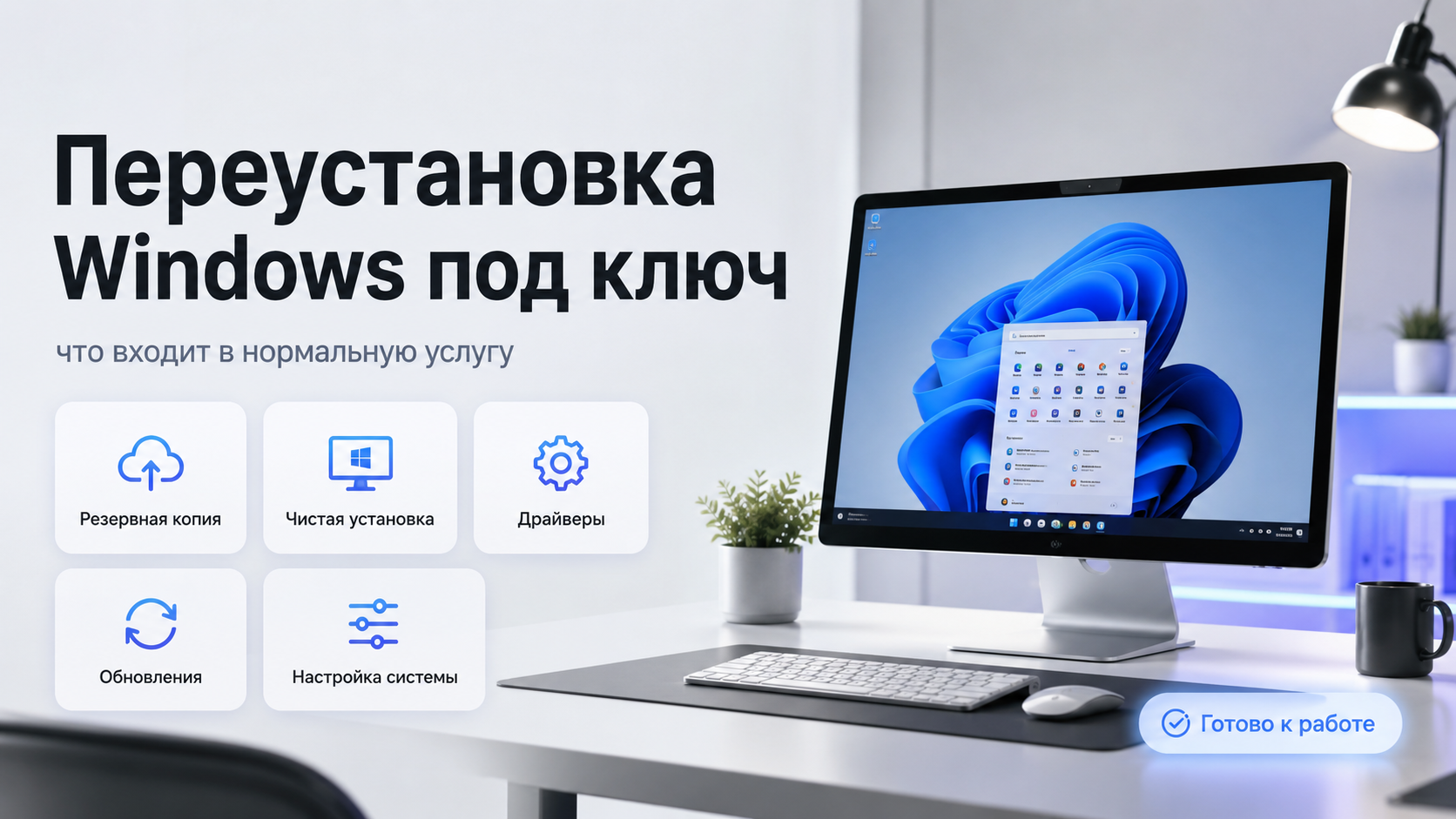 Что входит в нормальную переустановку Windows «под ключ»