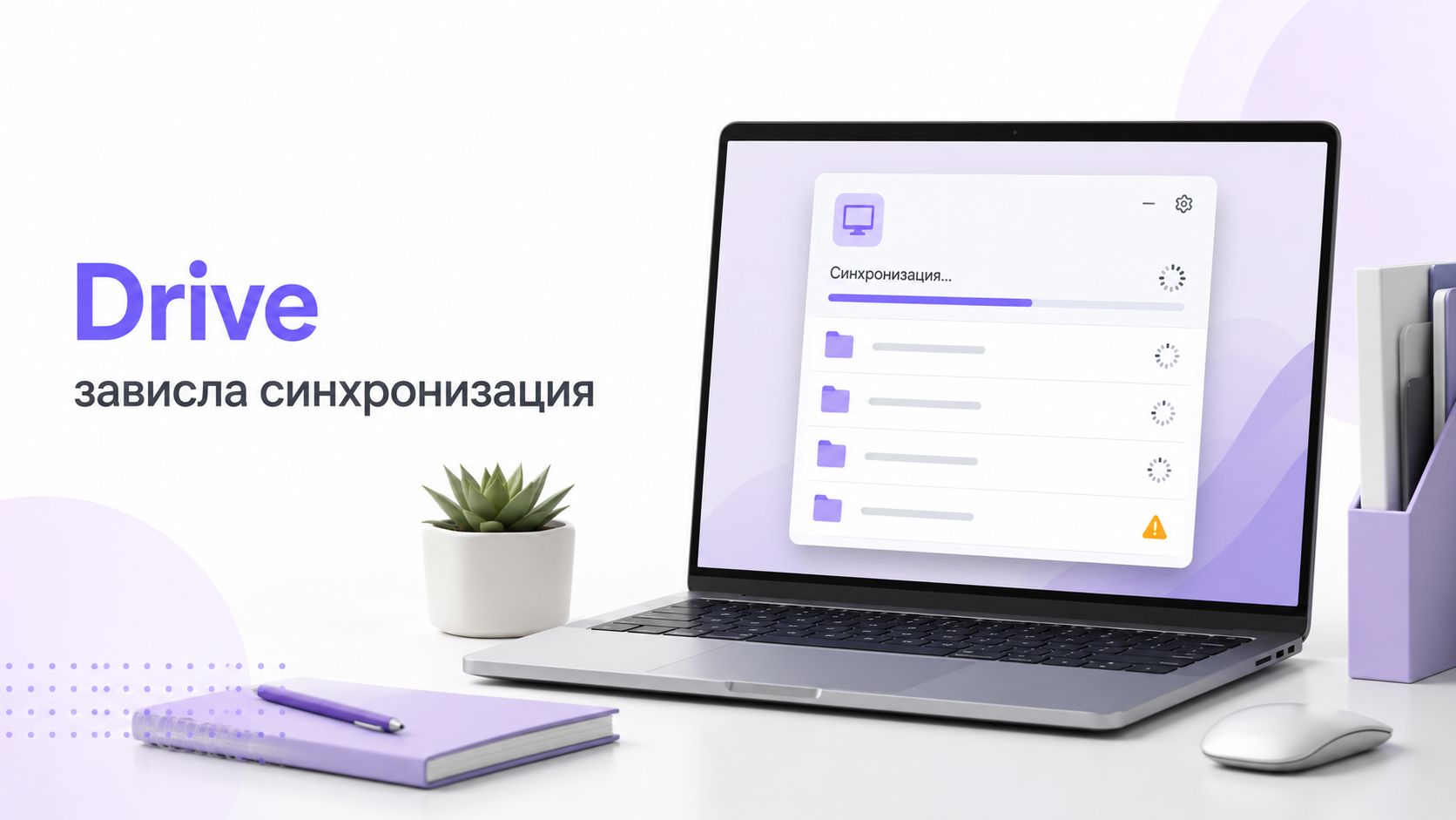 Google Drive for desktop зависает на синхронизации рядом с VR-шлемом