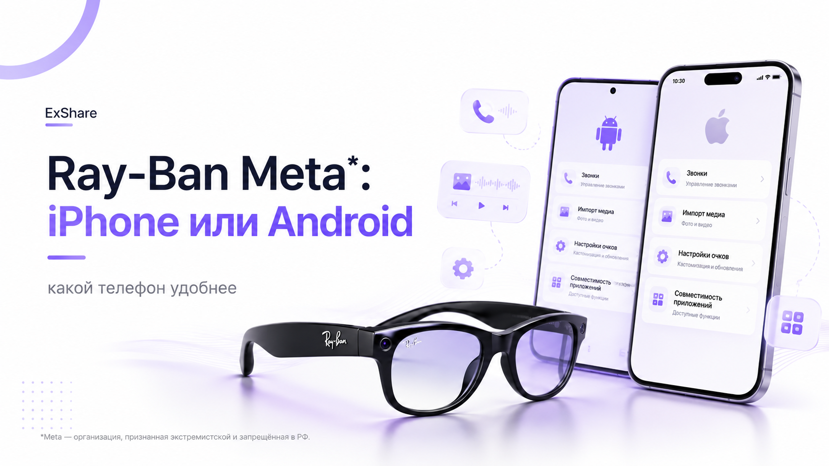 Какие телефоны удобнее для работы с Ray-Ban Meta*: iPhone или Android