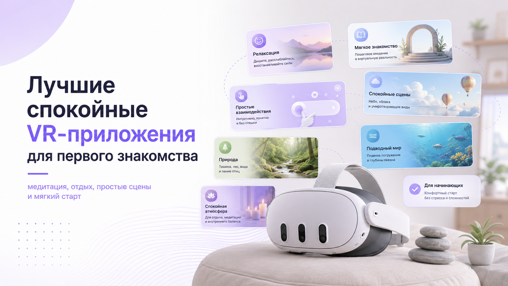 Лучшие спокойные VR-приложения для первого знакомства